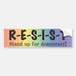 RESIST-Rainbow-Bumpersticker Bumpersticker