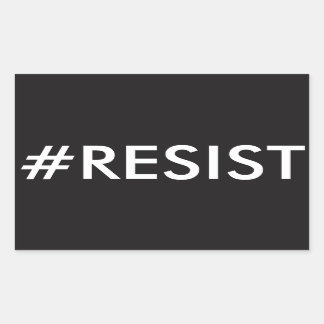 #RESIST RECHTHOEKIGE STICKER
