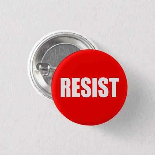 "RESIST" RONDE BUTTON 3,2 CM (Voorkant /achterkant)