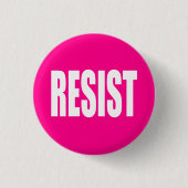 "RESIST" RONDE BUTTON 3,2 CM (Voorkant)
