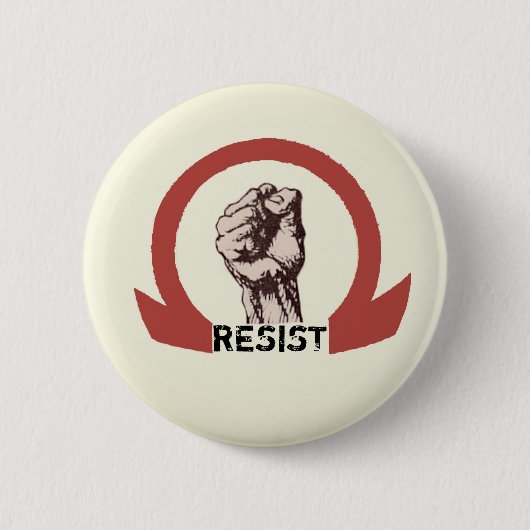 RESIST RONDE BUTTON 5,7 CM (Voorkant)