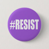 #RESIST RONDE BUTTON 5,7 CM (Voorkant)