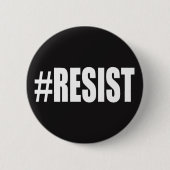 #RESIST RONDE BUTTON 5,7 CM (Voorkant)