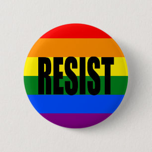 "RESIST" RONDE BUTTON 5,7 CM
