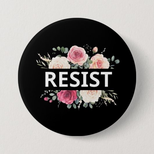 resist ronde button 7,6 cm (Voorkant)