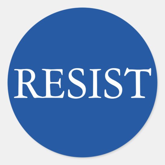 RESIST-ronde sticker (Voorkant)
