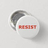 RESIST - rood alarm Ronde Button 3,2 Cm (Voorkant /achterkant)