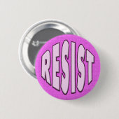 Resist - Roze Button (Voorkant /achterkant)