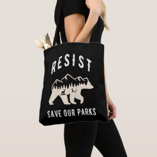 Resist Save Our Parks Alt US National Parks Beer Draagtas