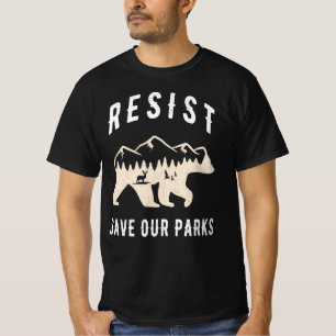 Resist Save Our Parks Alt US National Parks Beer T-shirt