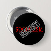 Resist Socialisme knop Ronde Button 7,6 Cm (Voorkant /achterkant)