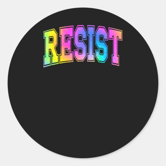 Resist Stropdas-kleurstof Sticker (Voorkant)