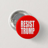 "RESIST TRUMP" RONDE BUTTON 3,2 CM (Voorkant /achterkant)