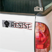 RESIST US Flag Anti Trump Bumpersticker (Op Truck)