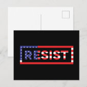 RESIST | Verenigde Staten-vlag Briefkaart (Voorkant / Achterkant)