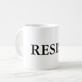 RESIST witte mok (Voorkant links)