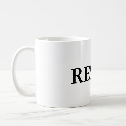 RESIST witte mok (Links)
