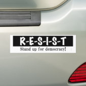 RÉSISTANCE - bloc Bumper Sticker (En voiture)
