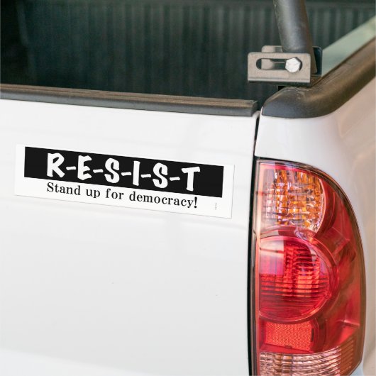 RÉSISTANCE - bloc Bumper Sticker (Sur camion)