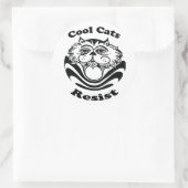 Résistance des chats cool - autocollants (Sac)