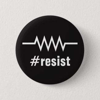 Resistance-hashtag Ronde Button 5,7 Cm