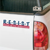 RÉSISTANCE - Sticker pare-chocs bleu rouge (Sur camion)