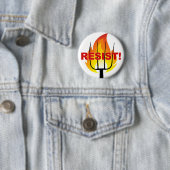 Resistance Torch and Pitchfork Ronde Button 5,7 Cm (In situ)