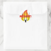 Resistance Torch and Pitchfork Ronde Sticker (Tas)