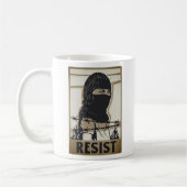Résiste Femme au Masque de Ski Mug (Gauche)