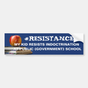 Resistentie Bumpersticker tegen vaccinatie