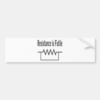 Resistentie is Futile Bumpersticker