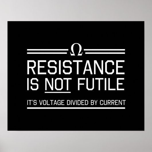 Resistentie Is Not Futin Poster (Voorkant)