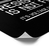 Resistentie Is Not Futin Poster (Hoek)