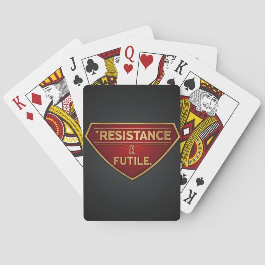 Resistentie is nuttig pokerkaarten (Achterkant)