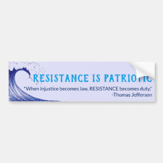Resistentie is patriottische Bumpersticker