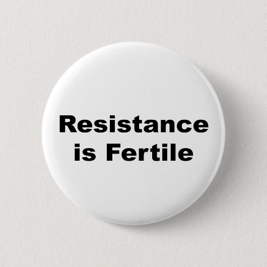 Resistentie is vruchtbaar ronde button 5,7 cm (Voorkant)