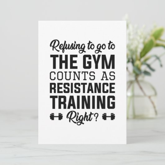 Resistentietraining Bedankkaart (Staand voorkant)