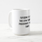 Resistentietraining Koffiemok (Voorkant links)