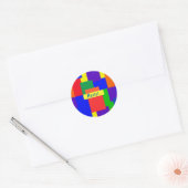 Résister Patchwork Rainbow Quilt Design Stickers (Enveloppe)