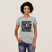 RÉSISTEZ AUX T-SHIRTS DES BASTADES COMMUNISTES LIB (Devant entier)