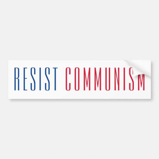 Resistisch communisme bumpersticker (Voorkant)