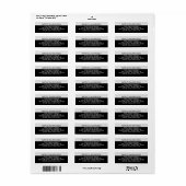 Résolution du Étiquette blanc/blanc moderne (Feuille entière)