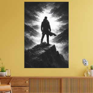 Résolution Silencieuse – Toile d'art de montagne e