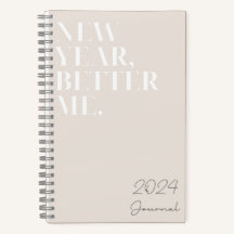 Résolutions du Nouvel An Better Me 2024 Journal