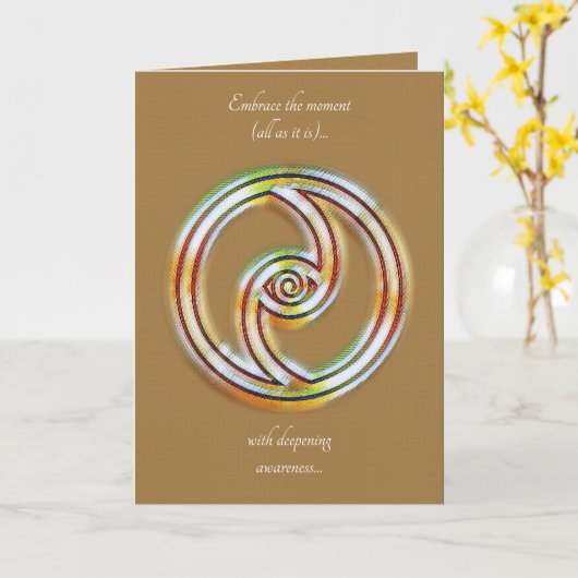 RÉSONANCE - ORIGINALE - CARTE D'ART (Fleur jaune)