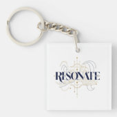 Resonate Abstract Line Art Acrylic Keychain (voorkant)