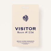 Resort bedrijfscentrum voor bezoekers van badge (Voorkant)