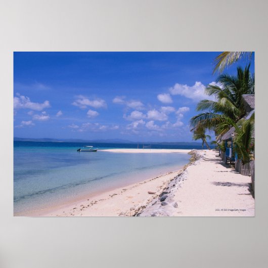 Resort op het strand poster (Voorkant)