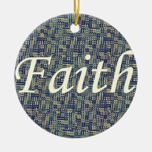 Resounding Faith Keramisch Ornament (Voorkant)