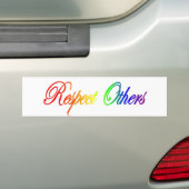 Respect anderen Bumpersticker (Op auto)